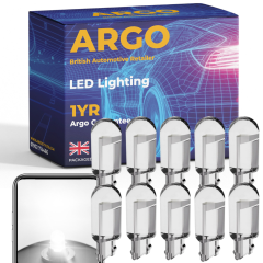 501 Gel Led 10 Pack White Sidelight Number Plate Bulbs W5w 194 T10