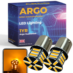 581 Offset 1156 Smd Amber Indicator Bulbs Front Rear
