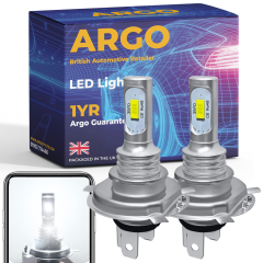 H4 Led White Canbus Error Free Car High Low Beam Headlight Bulbs 12v